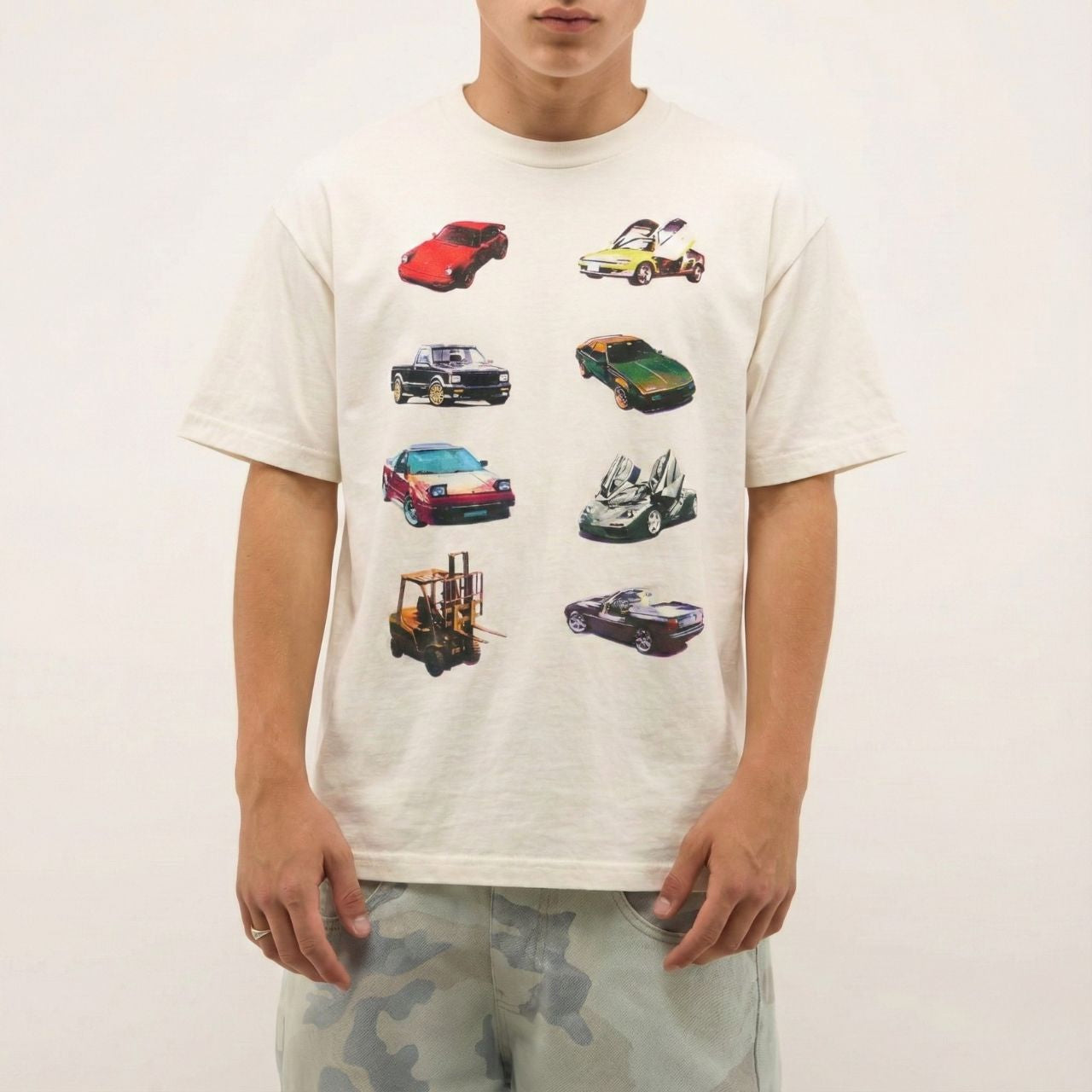 Vintage Cars Graphic Tee – Retro Y2K Streetwear