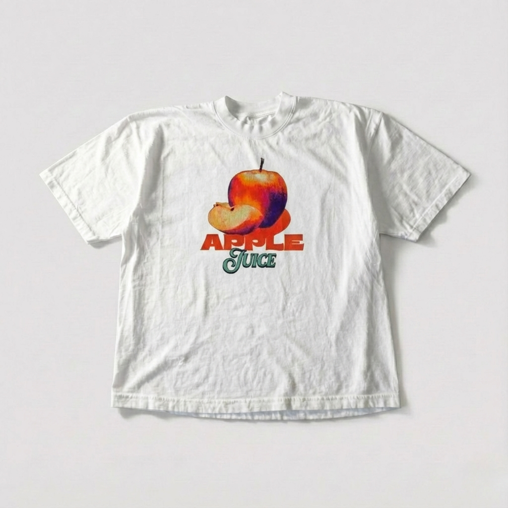 Apple Juice Fashion Tee – Y2K Harajuku Retro