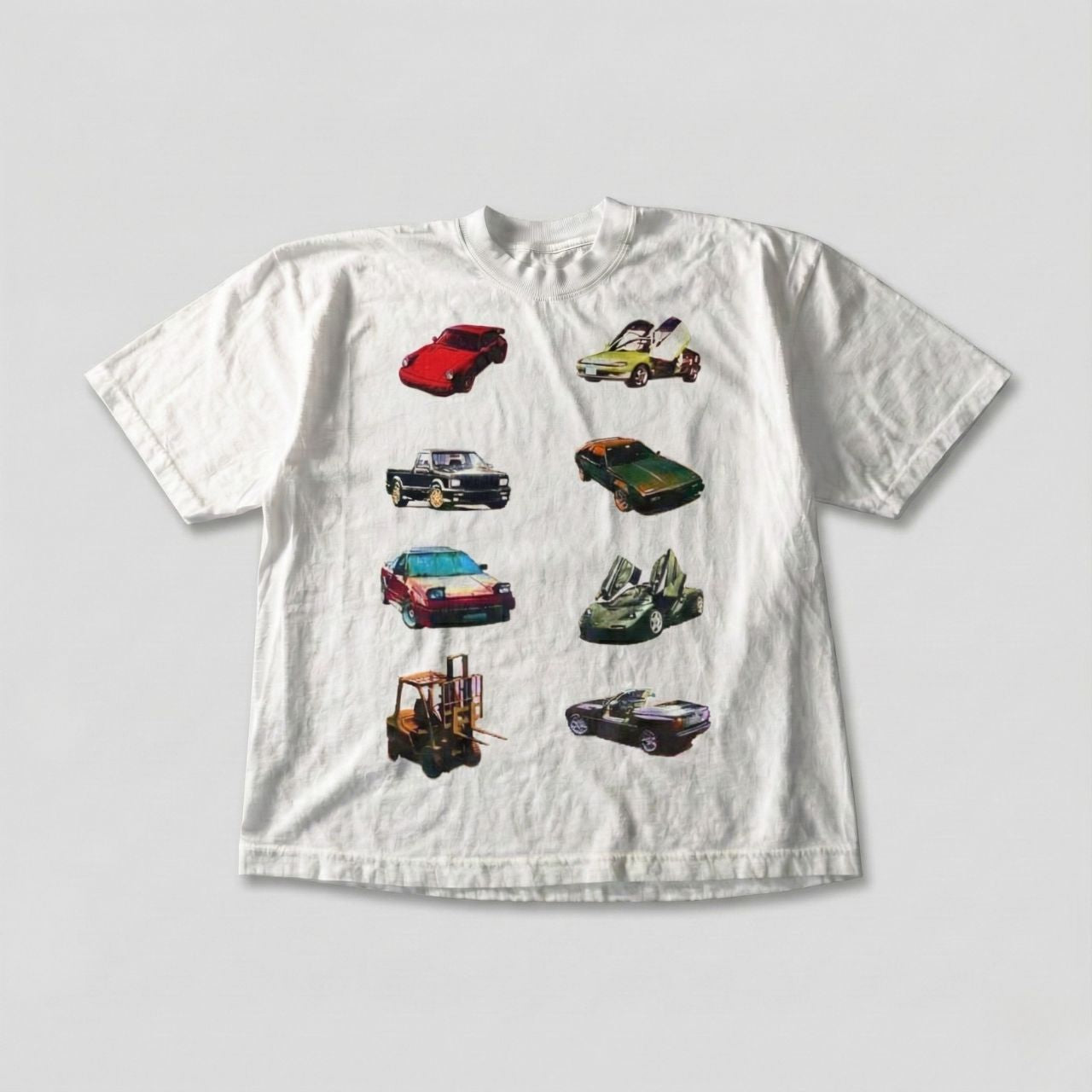 Vintage Cars Graphic Tee – Retro Y2K Streetwear