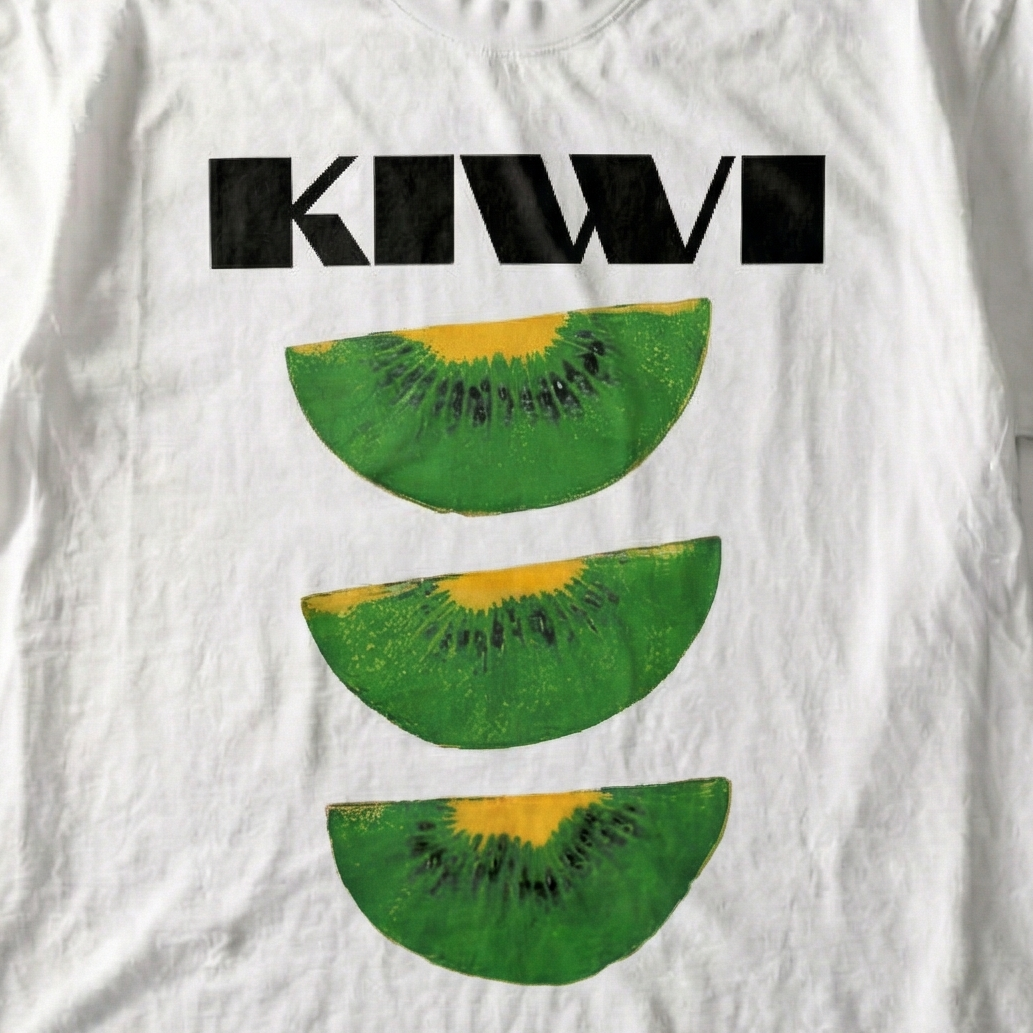 Kiwi Fruit Retro Tee – Y2K Summer Streetwear