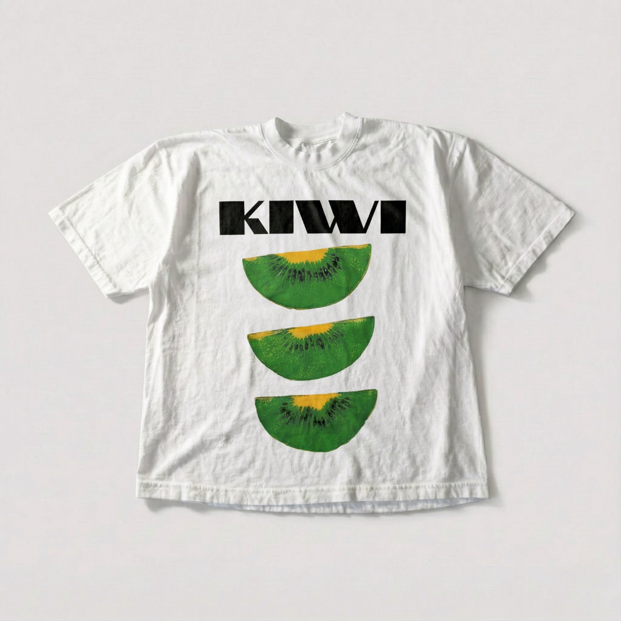 Kiwi Fruit Retro Tee – Y2K Summer Streetwear
