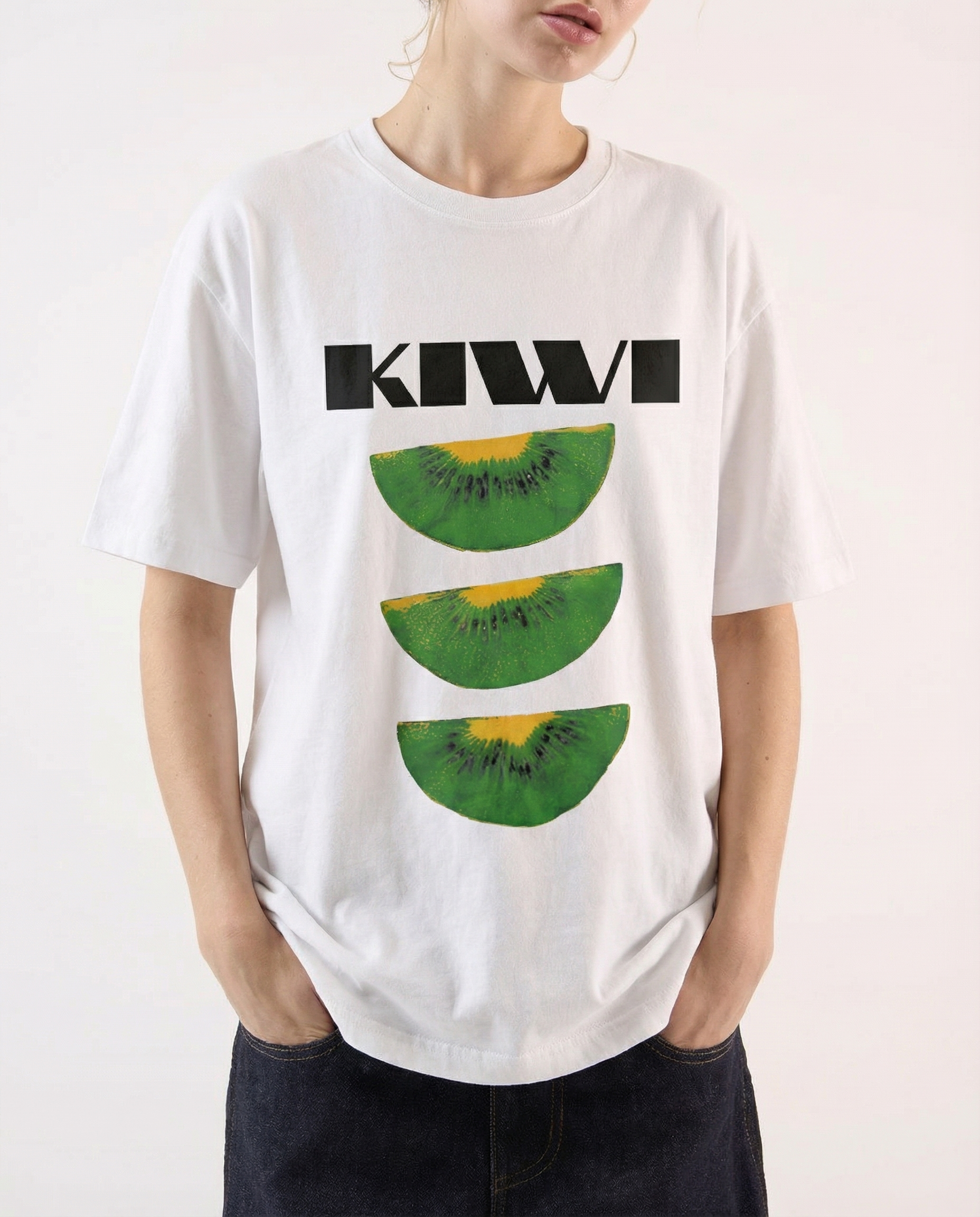 Kiwi Fruit Retro Tee – Y2K Summer Streetwear